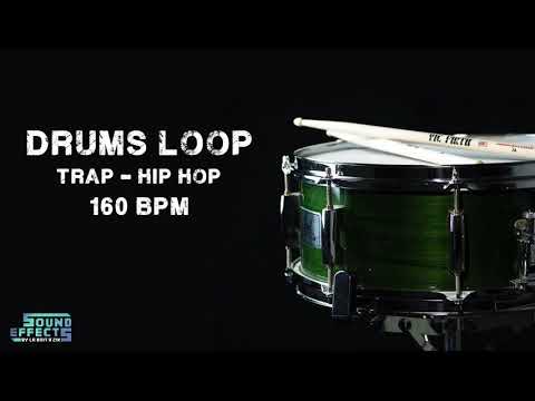 FREE DRUMS LOOP - Trap / Hip Hop - 160 BPM 🥁