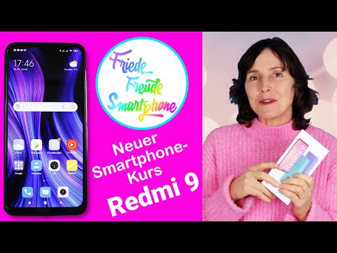 Neuer Smartphonekurs mit dem Android Redmi 9. Auspacken, SIM-Karte einlegen und System einrichten.