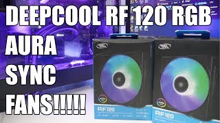 DEEPCOOl RF120 RGB Aura Sync Fans - Unboxing + Controller And Sync Modes
