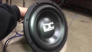 Woofer FLEX Friday! a 300 watt Sub on a 9,000 Watt amp (DC Audio) Slo-Mo Suspension Excursion