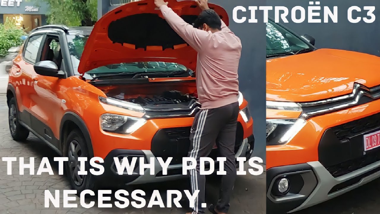 Pre Delivery Inspection Of My Citroen C3 || Issues || #citroen #citroenc3 Top model #delivery