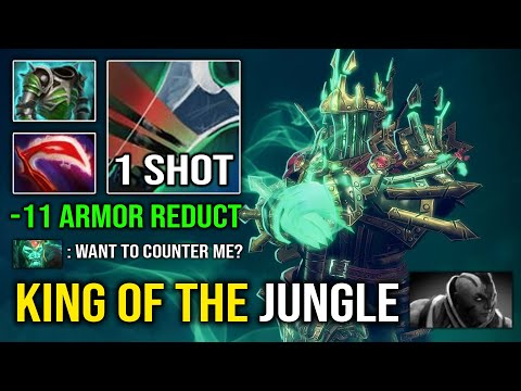 KING OF THE JUNGLE 1 Shot Desolator Wraith King -11 Armor Reduct Vs Hard Counter AM Dota 2