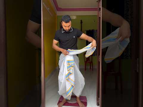 🔥 Dhoti kaise pehene #trending #mensfashion #dhoti #fashion #dhotistyle #ytshorts #comedy #funny