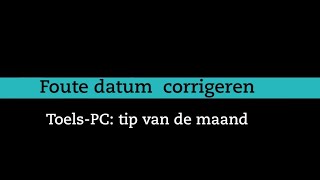 Foute datum corrigeren in Excel