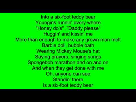 Richie McDonald - Six-foot teddy bear - Lyrics