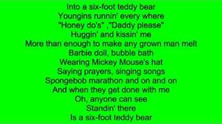 Richie McDonald - Six-foot teddy bear - Lyrics