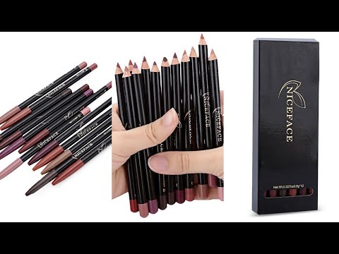 Niceface | Nude Lip Pencil | Set di 12 Matita Labbra Naturali