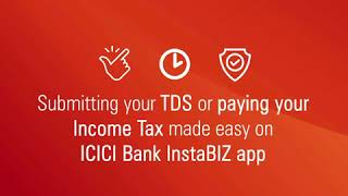 How to Pay Income Tax / TDS Online with ICICI Bank InstaBIZ app