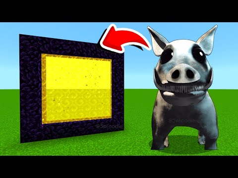 Unleash the Monster Pig: Build a Zoonomaly Portal in Minecraft PE