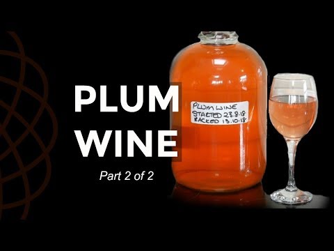 Plum Wine. Racking And Bottling Plum Wine And Other Country Wines (Part 2 of 2)