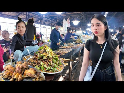 Best CAMBODIAN Street Food 2026 - Walking Tour in Countryside Food Market, Udong Resort