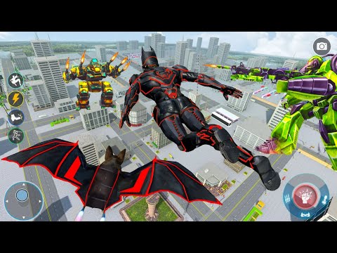 Flying Bat Robot Car Transform Walkthrough Gameplay 1 | Robots War Game | Tomland Games 2