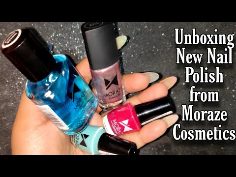 Unboxing New Nail Polishes from Moraze Cosmetics | #NailPolish #nailpolishremover #unboxing #nailart