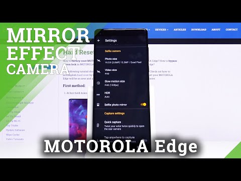 How to Enable Camera Mirror Effect in Motorola Edge