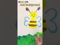 8+3+9+1=? Bee! Use Numbers to paint kids art