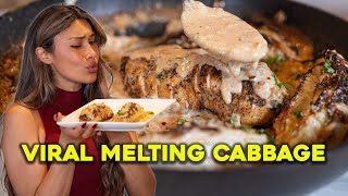 VIRAL MELTING CABBAGE! How I Make This a High Protein Meal You'll Make on Repeat!