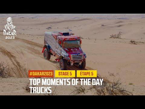 ダカール・ラリー2023 カミオントラッククラスのステージ5ハイライト動画