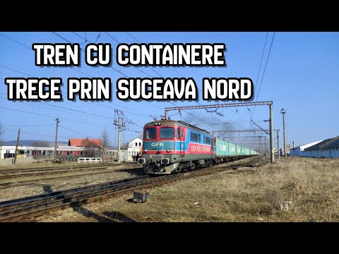 Tren de marfă GFR trece pe directă prin Suceava Nord - 26.03.2021