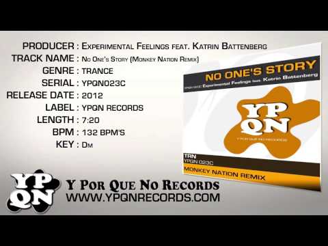 YPQN023C Experimental Feelings Feat Katrin Battenberg - No One's Story (Monkey Nation Remix)