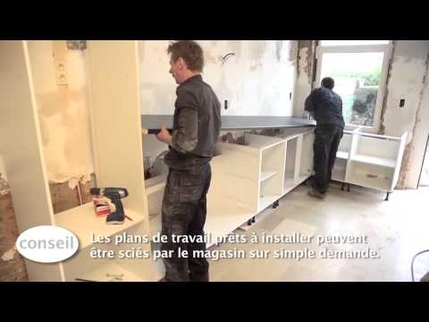 Installer une cuisine et un plan de travail  - Vidéo bricolage | GAMMA