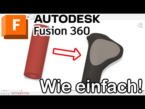 Einfacher kann man keinen Griff erstellen! Fusion 360 Tutorial Deutsch CAD Freiform
