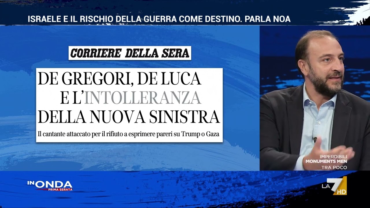 Fittipaldi su De Luca e De Gregori: "Mi ha colpito in negativo la reazione scomposta ...