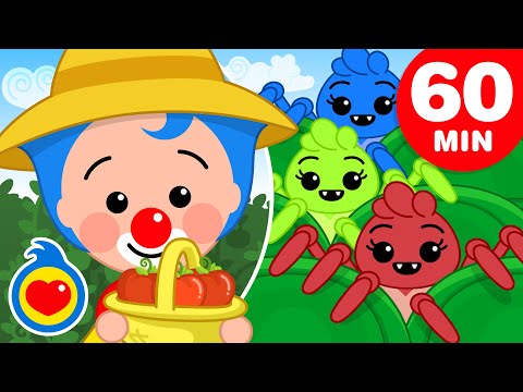 Canciones De La Granja 🐣🐷 Canciones Para Cantar Como Los Animalitos (60 Min) | Plim Plim