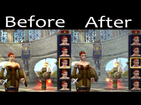 Faces of the New Female Dwarf Model - Before and After [WoD Beta]