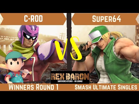 Rex Baron 9 Winners Round 1 - C-ROD (Ness, Captain Falcon) Vs. Super64 (Terry)