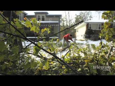 October snowstorm clean up