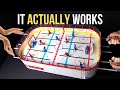 Table Hockey Made From Cardboard