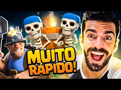 DECK RÁPIDO DE QUEBRADORES DE MURO COM MINEIRO NO CLASH ROYALE!