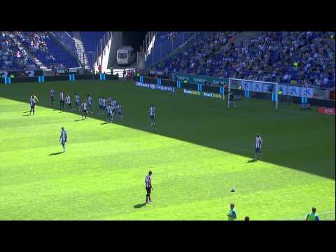 Gol de Aduriz (2-1) en el  RCD Espanyol - Athletic Club, Liga Española Jornada 4