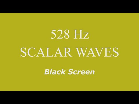 528 Hz Pure Tone Scalar Waves - Repairs DNA, Brings Transformation and Miracles - Black Screen