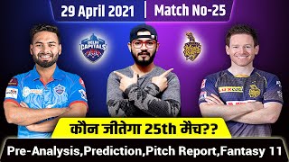 IPL 2021-Delhi Capitals vs Rajasthan Royals 25th Match Prediction,Pre-analysis&Fantasy11