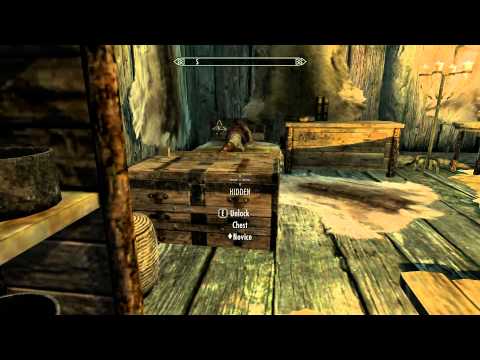 Skyrim Stealing from the riverwood trader.
