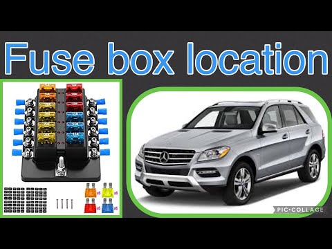 The fuse box location on a (2012-2015) Mercedes ML350