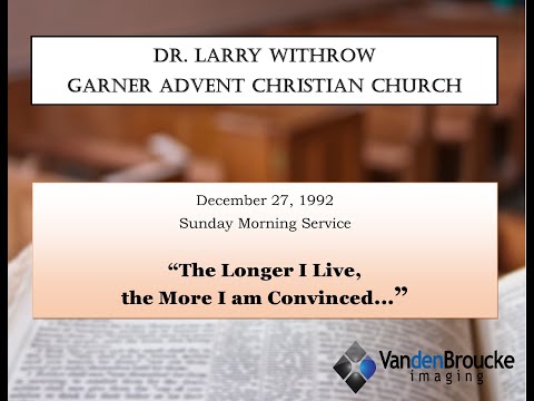 1992 - December 27 - The Longer I Live