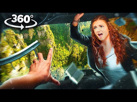 VR 360 CAR CRASH ON CLIFF WITH GIRLFRIEND - AFRAID OF HEIGHTS | VIRTUAL REALITY 4K |