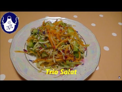 Trio Salat / Gurke - Möhre - Kohlrabi Salat