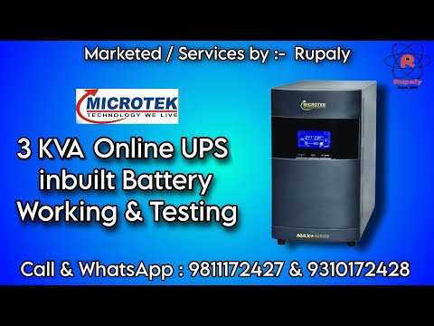 Microtek MAX 3KVA (With Internal Batteries) Online UPS