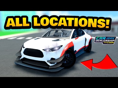 🔥 ALL Christmas Event CAR PART Locations in Car dealership tycoon!! | Mird CDT