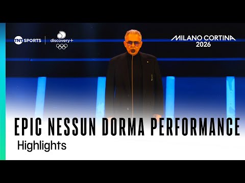 GOOSEBUMPS! Andrea Bocelli performs 'Nessun Dorma' live at the Winter Olympics 2026 Opening Ceremony