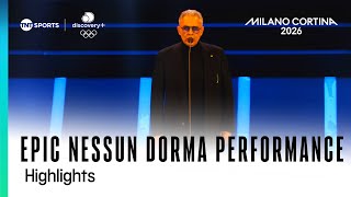 WOW! Andrea Bocelli sings 'Nessun Dorma' at the Winter Olympics 2026 Opening Ceremony 🤩