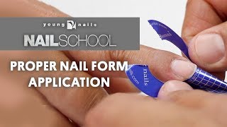 YN NAIL SCHOOL - PROPER NAIL FORM APPLICATION