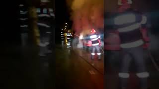 VIDEO FOTO Mașină făcută scrum la Mediaș 1 video
