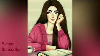 Students studying Cartoon Wallpaper ||  students studying girls dpz.