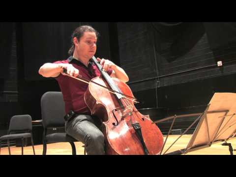 Cellist Matt Haimovitz plays Elliott Carter's FIGMENT No 2 (Remembering Mr. Ives)