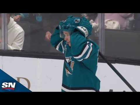 James Reimer ROBS Macklin Celebrini With Circus Glove Save