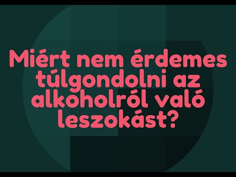 hogyan lehet leszokni az ivásról és az evésről